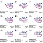 Hello Lovely - Valentine's Embroidery Design - FineryEmbroidery